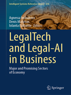 cover image of LegalTech and Legal-AI in Business